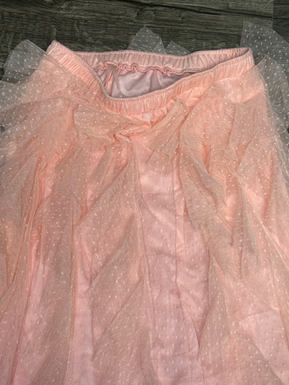Live 4 Truth Blush Pink Layered Tulle Midi Skirt - Picture 3 of 6